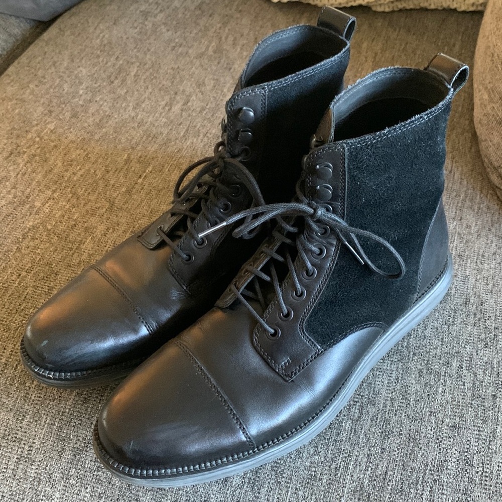 Beautiful pair of black Cole Haan boots.